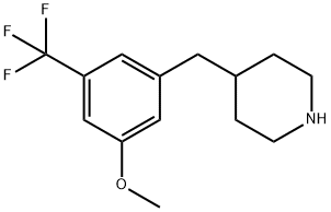 4-(3-METHOXY-5-TRIFLUOROMETHYL-BENZYL)-PIPERIDINE Structural