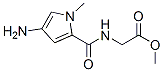 Glycine, N-[(4-amino-1-methyl-1H-pyrrol-2-yl)carbonyl]-, methyl ester (9CI) Structural