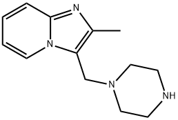Imidazo[1,2-a]pyridine, 2-methyl-3-(1-piperazinylmethyl)- (9CI) Structural