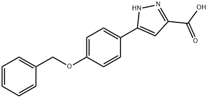 5-(4-BENZYLOXYPHENYL)-1H-PYRAZOLE-3-CARBOXYLIC ACID Structural