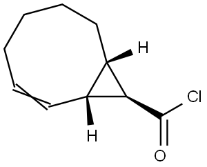 Bicyclo[6.1.0]non-2-ene-9-carbonyl chloride, (1alpha,8alpha,9alpha)- (9CI) Structural