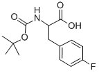 BOC-P-FLUORO-DL-PHE-OH Structural