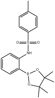 2-(TOLUENE-4-SULFONYLAMINO)PHENYLBORONIC ACID, PINACOL ESTER Structural