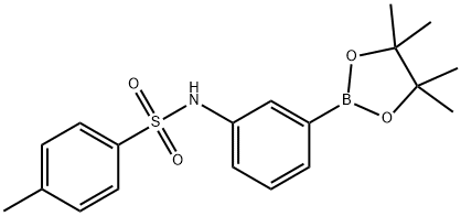 3-(TOLUENE-4-SULFONYLAMINO)PHENYLBORONIC ACID, PINACOL ESTER Structural