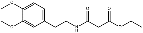 Propanoic  acid,3-[[2-(3,4-dimethoxyphenyl)ethyl]amino]-3-oxo-,ethyl  ester Structural