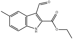 3-FORMYL-5-METHYL-1H-INDOLE-2-CARBOXYLIC ACID ETHYL ESTER Structural