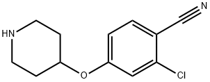 2-CHLORO-4-(PIPERIDIN-4-YLOXY)BENZONITRILE Structural