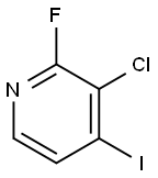 3-Chloro-2-fluoro-4-iodopyridine Structural