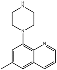 Quinoline, 6-methyl-8-(1-piperazinyl)- (9CI) Structural