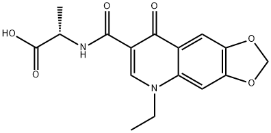 5-Ethyl-8-oxo-5,8-dihydro-1,3-dioxolo(4,5-g)quinoline-7-carboxylic 1-c arboxyethylamide