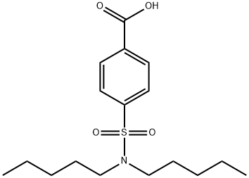 Benzoic acid, 4-((dipentylamino)sulfonyl)-