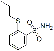 o-(propylthio)benzenesulphonamide Structural