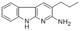 2-Amino-3-propyl-9H-pyrido(2,3-b)indole Structural