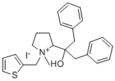 2-(1-Hydroxy-2-phenyl-1-benzylethyl)-1-methyl-1-(2-thienylmethyl)pyrro lidinium iodide