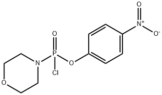 4-NITROPHENYL-4-MORPHOLINOPHOSPHONOCHLORIDATE Structural