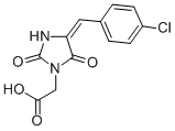 1-IMIDAZOLIDINEACETIC ACID, 4-((4-CHLOROPHENYL)METHYLENE)-2,5-DIOXO-