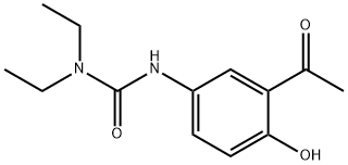 Urea,N'-(3-Acetyl-4-hydroxyphenyl)-N,N-diethyl Structural