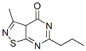 Isothiazolo[5,4-d]pyrimidin-4(3aH)-one, 3-methyl-6-propyl- (9CI) Structural