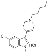 1H-Indole, 5-chloro-3-(1-pentyl-1,2,3,6-tetrahydro-4-pyridinyl)-, mono hydrochloride