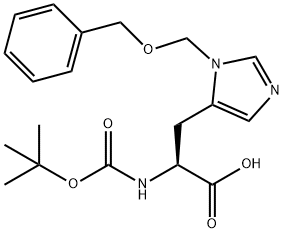 N-Boc-N'-benzyloxymethyl-L-histidine Structural