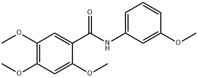 BENZAMIDE, 2,4,5-TRIMETHOXY-N-(3-METHOXYPHENYL)-