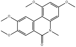 6(5H)-PHENANTHRIDINONE, 1,3,8,9-TETRAMETHOXY-5-METHYL-