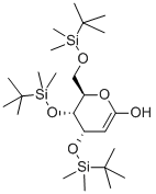 TRI-O-(TERT-BUTYLDIMETHYLSILYL)-D-GLUCAL Structural