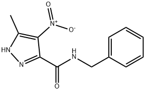 1H-Pyrazole-3-carboxamide, 5-methyl-4-nitro-N-(phenylmethyl)-