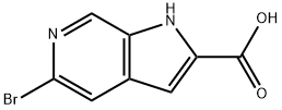 5-bromo-1H-pyrrolo[2,3-c]
pyridine-2-carboxylic acid Structural