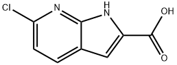 6-chloro-1H-pyrrolo[2,3-b]pyridine-2-carboxylic acid Structural