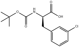 (R)-N-BOC-3-Chlorophenylalanine Structural