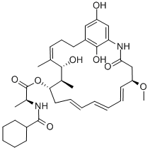 L-Alanine, N-(cyclohexylcarbonyl)-, 11-ester with 20,23-didehydro-20,2 3-dideoxo-20,23-dihydroxyansatrienol A