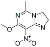 Imidazo[1,2-c]pyrimidine, 2,3-dihydro-7-methoxy-5-methyl-8-nitro- (8CI) Structural