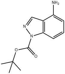 1-Boc-4-aminoindazole Structural