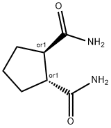 trans-DL-1,2-Cyclopentanedicarboxamide Structural