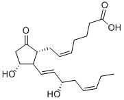 9-OXO-11ALPHA,15S-DIHYDROXY-PROSTA-5Z,13E,17Z-TRIEN-1-OIC ACID Structural