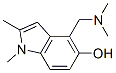 Indol-5-ol, 4-[(dimethylamino)methyl]-1,2-dimethyl- (8CI) Structural