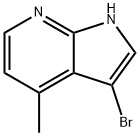 1H-Pyrrolo[2,3-b]pyridine,3-bromo-4-methyl-(8CI) Structural