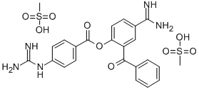 4-amidino-2-benzoylphenyl 4-guanidinobenzoate dimethanesulfonate