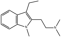 Indole, 2-[2-(dimethylamino)ethyl]-3-ethyl-1-methyl- (8CI) Structural
