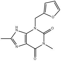 3-(2-FURANYLMETHYL)-3,7-DIHYDRO-1,8-DIMETHYL-1H-PURINE-2,6-DIONE Structural