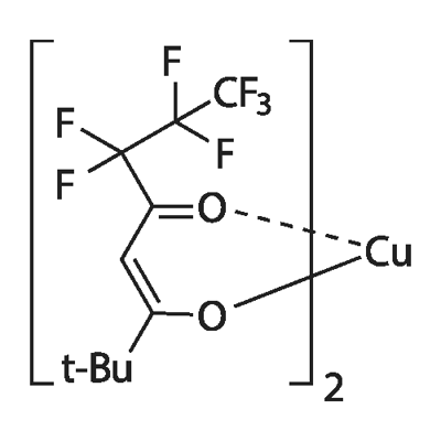 Bis 6,6,7,7,8,8,8-heptafluoro-2,2-dimethyl-3,5-octanedionate)copper (II) [Cu(FOD)2]