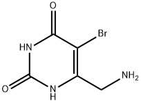 Uracil, 6-(aminomethyl)-5-bromo- (8CI) Structural