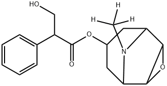 SCOPOLAMINE HYDROCHLORIDE, [N-METHYL-3H] Structural