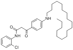 ALPHA-(4-OCTADECANYLAMINO)-BENZOYL-N-(2-CHLORPHENYL)-ACETAMIDE Structural