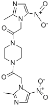 1,4-Bis((2-methyl-5-nitro-1H-imidazol-1-yl)acetyl)piperazine