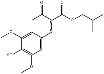 BUTANOIC ACID, 2-[(4-HYDROXY-3,5-DIMETHOXYPHENYL)METHYLENE]-3-OXO-, 2-METHYLPROPYL ESTER