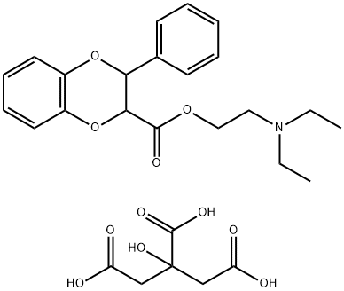 trans-2-(Diethylamino)ethyl 2,3-dihydro-3-phenyl-1,4-benzodioxin-2-car boxylate citrate