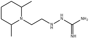 Hydrazinecarboximidamide, 2-[2-(2,6-dimethyl-1-piperidinyl)ethyl]- (9CI) Structural