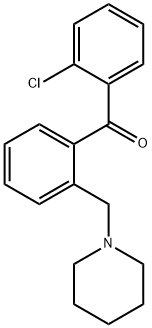 2-CHLORO-2'-PIPERIDINOMETHYL BENZOPHENONE Structural